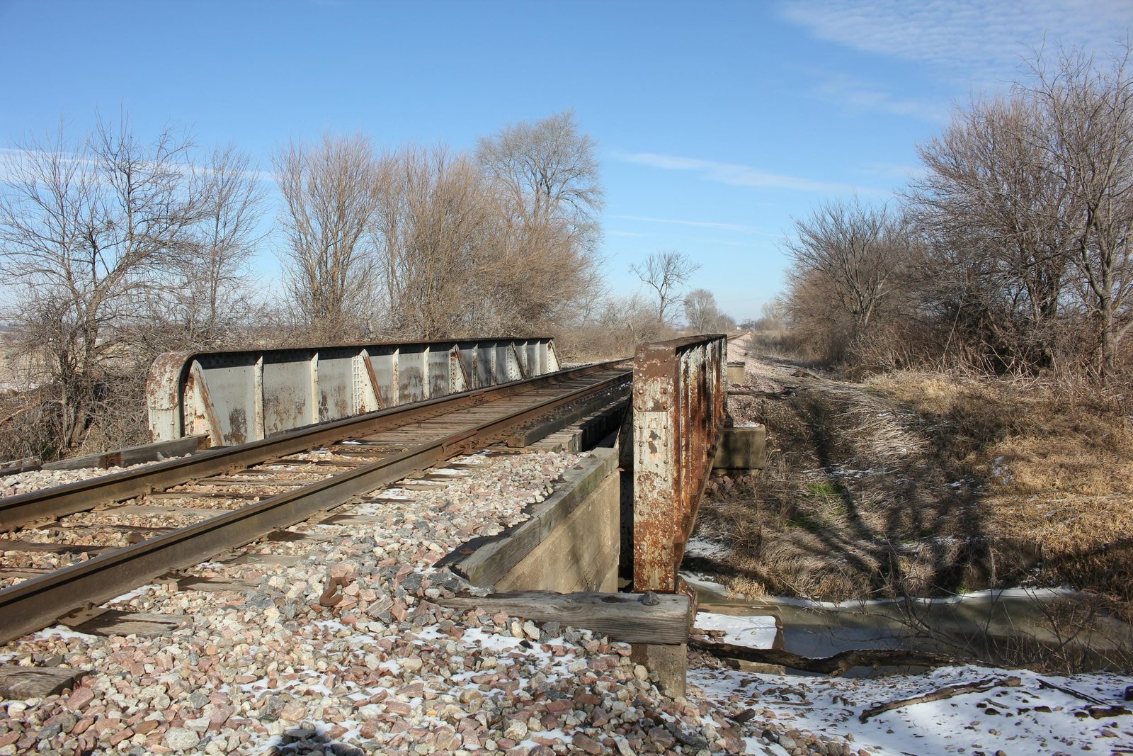 Looking east